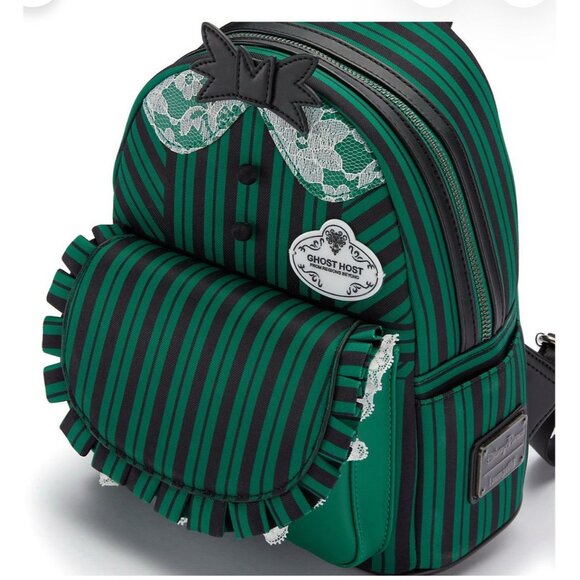 NWT Loungefly Disney Haunted Mansion Ghost Host Backpack Ears Set Halloween main image 6